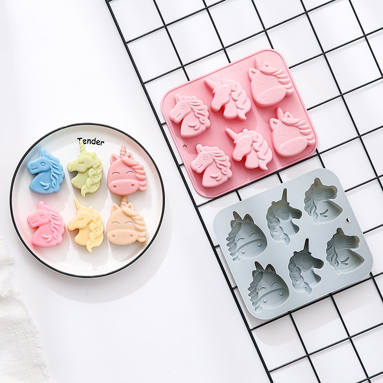 Vedini 6 Cavity Of 3 Different Unicorn-Shaped Silicone Molds JKB-3548 - Image 5