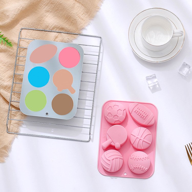Vedini 6 Cavity Set of Different Ball-Shaped Baking Molds, Chocolate Cake Molds, Baking Tools, Baking Trays, Silicone Molds JKB-3543 - Image 3