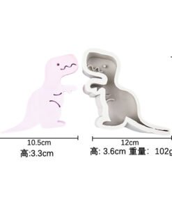 Alternative view of Premium 3D Cartoon T-Rex Dinosaur Silicone Mold  for DIY Candles, Epoxy Resin, Soap & Crafting (JKB 3587)