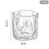 clear textured glass candle vessel for candle making