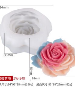 Vedini Cascading Dreamland Rose Flower Silicon Mold JKB-3564