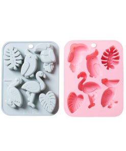 Alternative view of Vedini 6 Cavity Different Bird and Leaf Designs for Baking, Chocolate, Ice, Crystal, and Resin Cake Molds JKB-3538