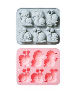 Alternative view of Vedini 6-Cavity Different Snail-Themed Cake Molds, Cartoon Chocolate Molds, Ice Cube Silicone Molds JKB-3545 JKB-