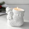 Vedini Santa Claus Christmas Stocking Scented Candle Silicone Mold DIY Christmas plaster pen holder vase ornament mold JKB-3517 - Image 3