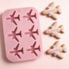 Vedini 6 Cavity Airplane-Shaped Silicone Mold Baking Tool, Soft Candy Chocolate Mold, Dessert Resin Cake Mold JKB-3552 - Image 5