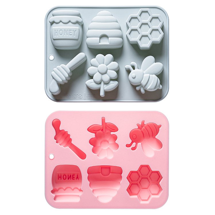 Vedini 6 Cavity Bee-Themed Silicone Mold JKB-3537 - Image 2