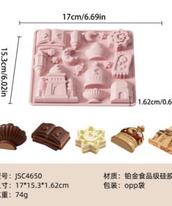 Alternative view of Vedini Arabian Nights Islamic Palace Silicone Mould | 3D Mosque, Moon, Lantern & Decorative Shapes for Chocolate, Soap, Candle & Resin JKB-3496