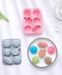 Vedini 6 Cavity Set of Different Ball-Shaped Baking Molds, Chocolate Cake Molds, Baking Tools, Baking Trays, Silicone Molds JKB-3543