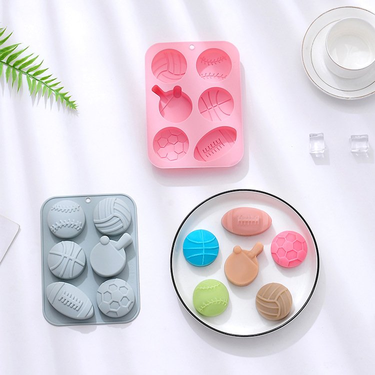 Vedini 6 Cavity Set of Different Ball-Shaped Baking Molds, Chocolate Cake Molds, Baking Tools, Baking Trays, Silicone Molds JKB-3543