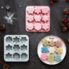 Vedini 9 Cavity Of Different Snowflake-Shaped Silicone Molds for Christmas Cakes, Ice Trays, and Chocolate Molds JKB-3557 - Image 6