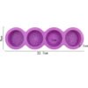 Vedini 4 Cavity Round Pattern Silicone Mold DIY Handmade Cold Soap Mold JKB-3561 - Image 3