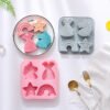 Vedini 4 Cavity Unicorn Mermaid Tail, Five-Pointed Star, Rainbow-Shaped Silicone Mold JKB-3536 - Image 6