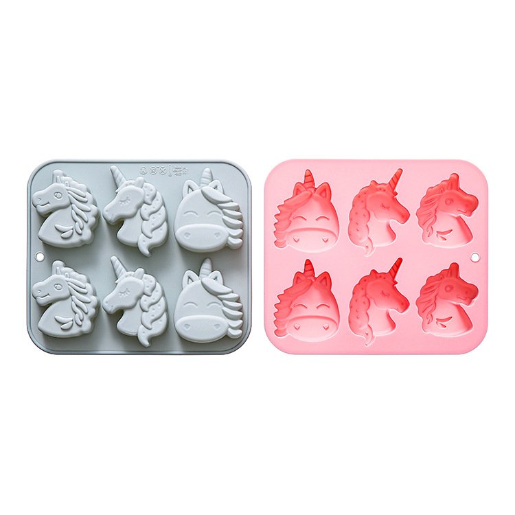 Vedini 6 Cavity Of 3 Different Unicorn-Shaped Silicone Molds JKB-3548 - Image 2