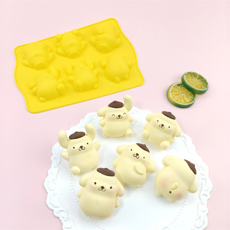 Vedini 6 Cavity Cartoon Dog Silicone Mold JKB-3559 - Image 5