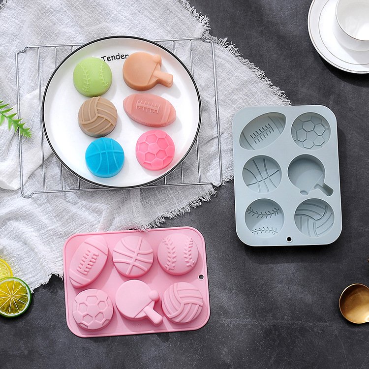 Vedini 6 Cavity Set of Different Ball-Shaped Baking Molds, Chocolate Cake Molds, Baking Tools, Baking Trays, Silicone Molds JKB-3543 - Image 4