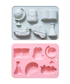Alternative view of Vedini 6 Cavity Different Themed Silicone Molds for School Supplies, Cake Molds, Ice Cube Molds, Chocolate Molds JKB-3535