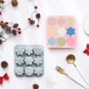 Vedini 9 Cavity Of Different Snowflake-Shaped Silicone Molds for Christmas Cakes, Ice Trays, and Chocolate Molds JKB-3557 - Image 4