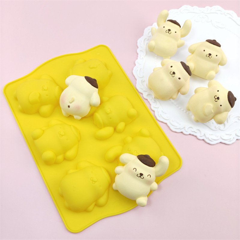 Vedini 6 Cavity Cartoon Dog Silicone Mold JKB-3559
