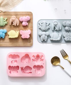 Vedini 6 Cavity Different Cartoon Animal-Shaped Silicone Molds JKB-3544
