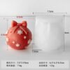 Christmas Bow Ball Silicone Candle Mould | Snowflake & Star Design | 6.5 cm Decorative Candle Making Mould | JKB 3519 - Image 2