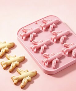 Vedini 6 Cavity Airplane-Shaped Silicone Mold Baking Tool, Soft Candy Chocolate Mold, Dessert Resin Cake Mold JKB-3552
