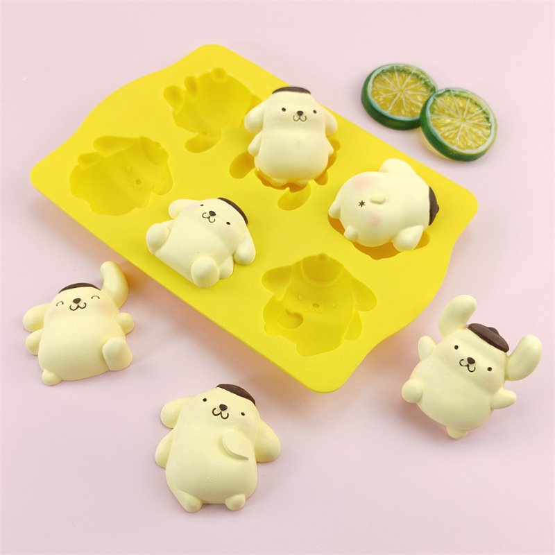 Vedini 6 Cavity Cartoon Dog Silicone Mold JKB-3559 - Image 4