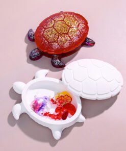 Alternative view of Vedini Concrete Ocean Style Series Storage Box Silicone Mold Turtle Storage Box JKB-3493