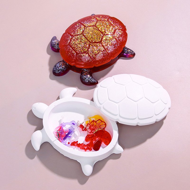 Vedini Concrete Ocean Style Series Storage Box Silicone Mold Turtle Storage Box JKB-3493 - Image 2
