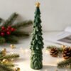 Vedini Santa Claus Tree Candle Mold DIY Christmas Tree Scented Candle Decoration Silicon Mold JKB-3524 - Image 5
