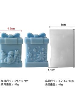 Vedini Christmas Gift Box Candle Silicone Mold JKB-3530 - Type A