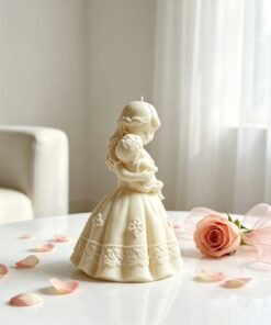 Alternative view of Vedini Baby Girl Holding Baby Silicone Mold for Scented Candles DIY Motherly Love Theme Handmade Soap Plaster Mold JKB-3580