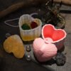 Vedini Concrete/Resin Heart Shell Storage Jar Silicone Mold DIY Aromatherapy Candle Cup Plaster Mold JKB-3579 - Image 4