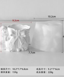 Alternative view of Vedini Concrete Santa Claus Gift Bag Cup Silicone Mold DIY Christmas scented candle plaster decoration silicone mold JKB-3570