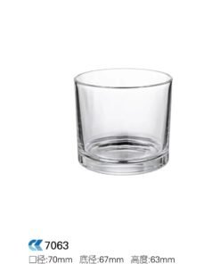 96pc box clear glass jar