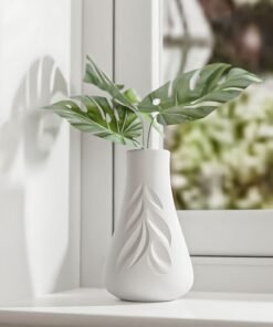 Vedini Leaves Pattern Vase Silicone Mold JKB-3514