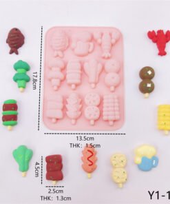 Alternative view of Vedini 11Cavity Of Barbecue-Themed Shapes, Including Lobster, Grilled Fish, and More, for Chocolate and Cake Molds JKB-3554