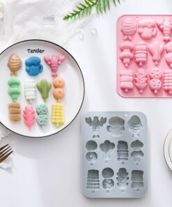 Vedini 11Cavity Of Barbecue-Themed Shapes, Including Lobster, Grilled Fish, and More, for Chocolate and Cake Molds JKB-3554