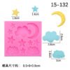 Vedini Sky Stars Moon Clouds White Cloud Shape Cake Decoration Baking Tools Fondant Chocolate Mold Cake JKB-3582 - Image 2