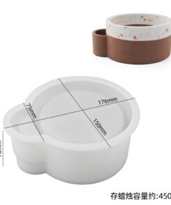 Alternative view of Vedini Epoxy Cement Cup With Match Hole Match Storage Large Capacity Silicone Mold JKB-3502