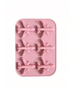 Alternative view of Vedini 6 Cavity Airplane-Shaped Silicone Mold Baking Tool, Soft Candy Chocolate Mold, Dessert Resin Cake Mold JKB-3552