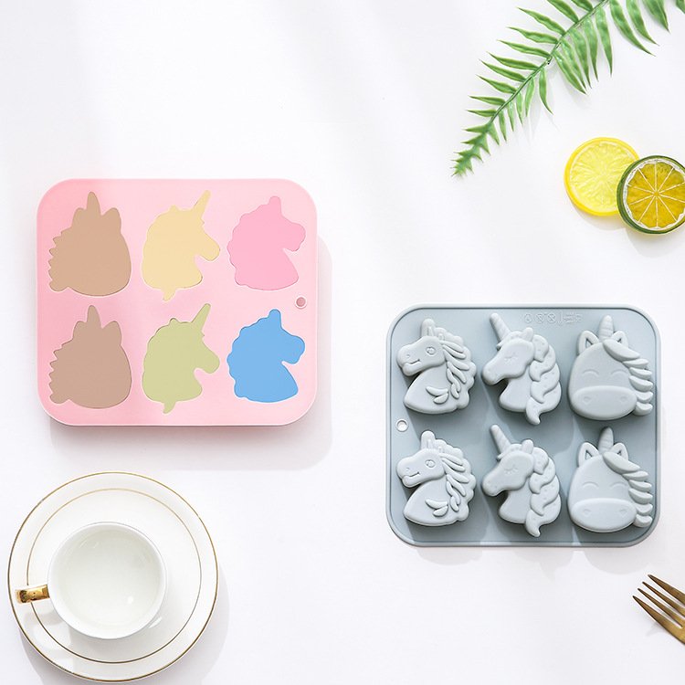 Vedini 6 Cavity Of 3 Different Unicorn-Shaped Silicone Molds JKB-3548 - Image 3