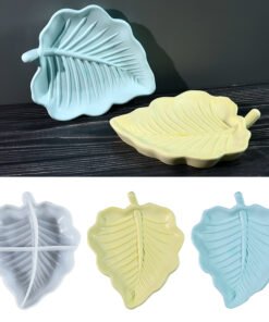 Vedini Leaf Tray Silicone Mold,Concrete Plaster Leaf Dish Mold, Epoxy Resin Trinket Tray Mold, Jewelry Tray Silicon Mold,Resin Plate Mold 53119
