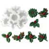 Vedini 7 Cavity Christmas Holly Leaf And Berry Silicon Mold JKB_3566 - Image 3