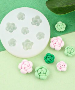 Vedini 7 Cavity Small Succulent Plant Silicone Mold JKB-3503