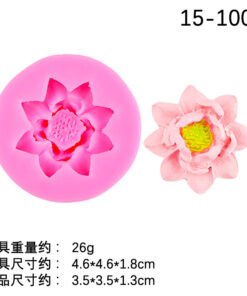 Alternative view of Vedini Small Lotus Flower Silicon Mold JKB-3506