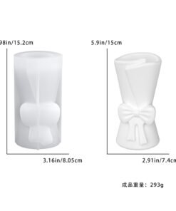 Alternative view of Vedini Bow Bouquet Vase Mold Decorative Plaster Vase Ornaments Silicone Mold JKB-3510