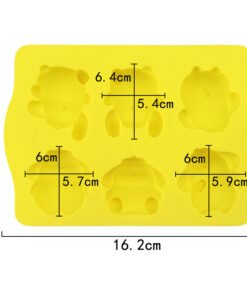 Alternative view of Vedini 6 Cavity Cartoon Dog Silicone Mold JKB-3559