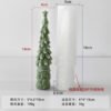 Vedini Santa Claus Tree Candle Mold DIY Christmas Tree Scented Candle Decoration Silicon Mold JKB-3524 - Image 2