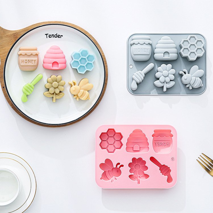 Vedini 6 Cavity Bee-Themed Silicone Mold JKB-3537
