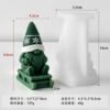 Christmas candle mould skiing candle mould